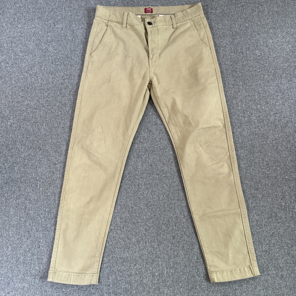 Levi's XX Chino Slim Taper Pants Khaki Beige Men's W32 L30‎ Casual Stretch